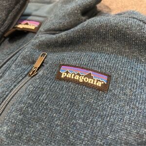 Patagonia Better Sweater Quarter Zip Blue Mens Small EUC